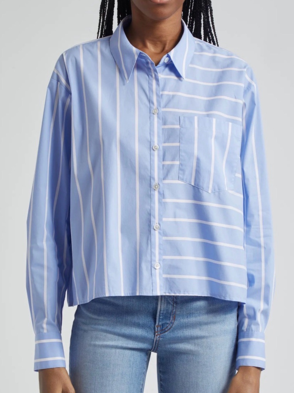 veronica beard Kinley Directional Stripe Cotton